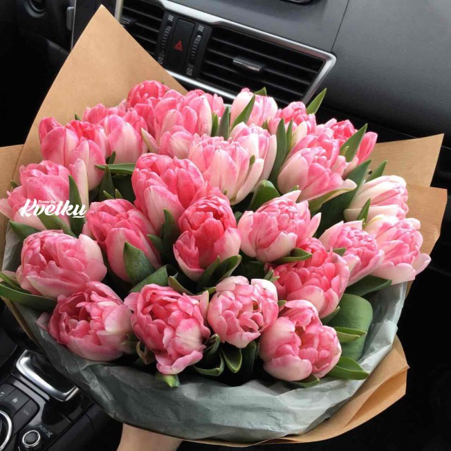Bouquet of peony tulips Foxtrot
