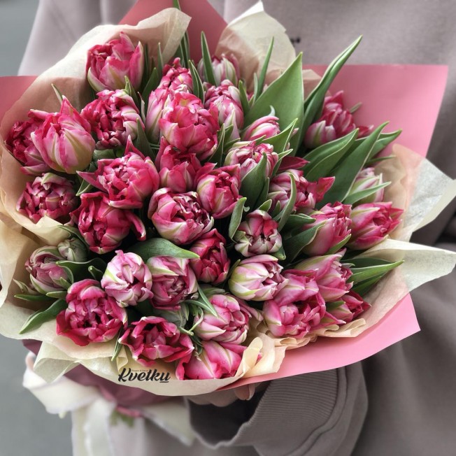 Bouquet of peony tulips Flash Point Bouquet of peony tulips Flash Point