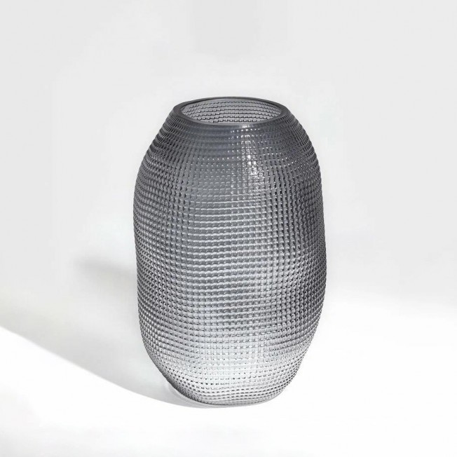 Ваза стеклянная 19⌀ х 30см, серый Ваза стеклянная 19⌀ х 30см, серый