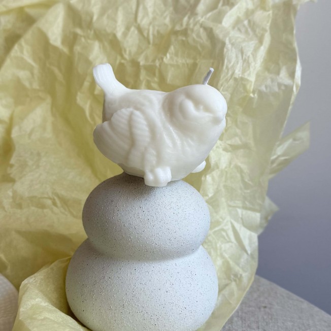 Wax candle - bird
