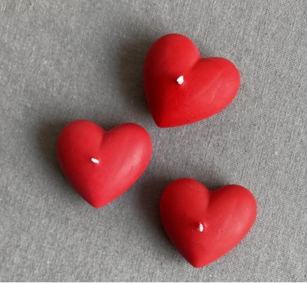 Wax candle - heart love S