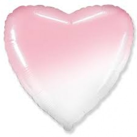 Foil hearts gradient pink from 5pcs